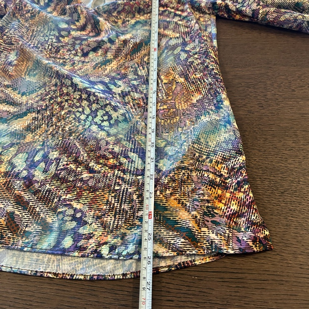 Etcetera Women’s Multi Color Patterned Blouse Sil… - image 11